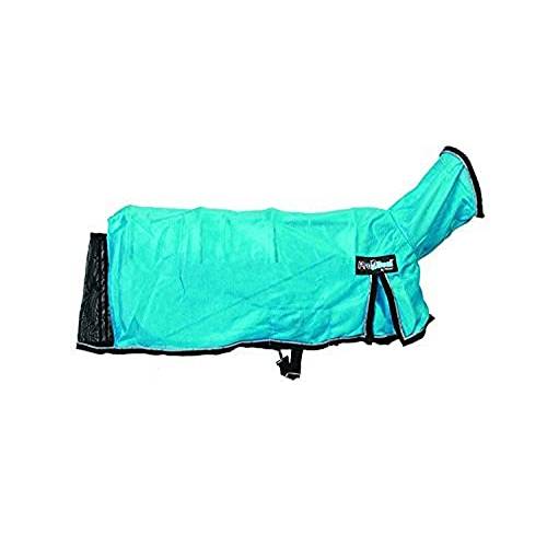 Weaver Leather Livestock ProCool Mesh Goat Blanket with Reflective Piping Hurricane Blue, Medium
