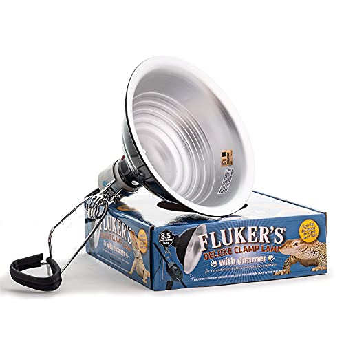 Fluker's Repta-Clamp Lamp with Dimmable Switch for Reptiles, 8.5"