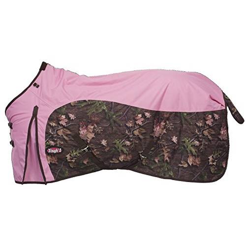 Tough 1 Timber 600D Waterproof Poly Turnout Blanket, Pink, 84"