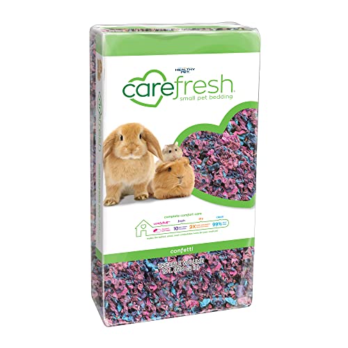 carefresh Dust-Free Confetti Natural Paper Small Pet Bedding with Odor Control, 10L