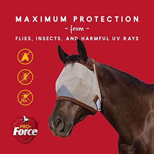 Pro-Force Equine Fly Mask | Horse Fly Mask with UV Protection | Adjustable Fit for Comfort | Without Ears - Image 7