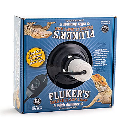 Fluker's Repta-Clamp Lamp with Dimmable Switch for Reptiles, 8.5" - Image 2