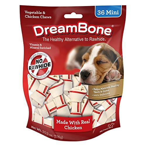 Dreambone Vegetable & Chicken Dog Chews, Rawhide Free, Mini, 36-Count - DBC-02028
