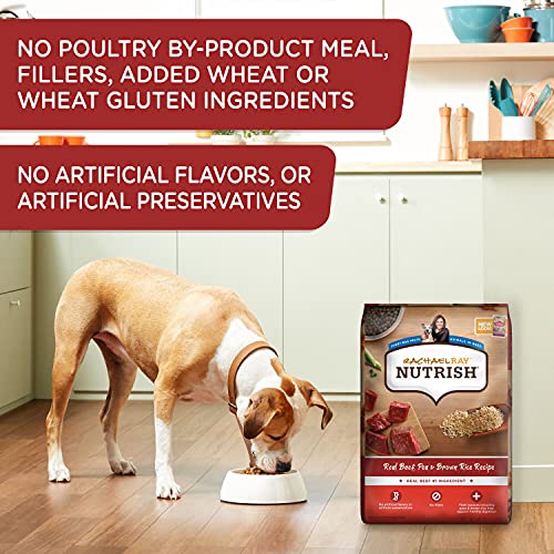 Rachael Ray Nutrish Premium Natural Dry Dog Food, Real Beef, Pea, & Brown Rice Recipe, 40 Pounds - Image 9