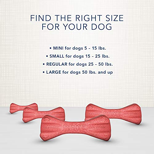 Blue Buffalo Dental Bones Mini Natural Dental Chew Dog Treats, (5-15 lbs) 27-oz Bag Value Pack - Image 4