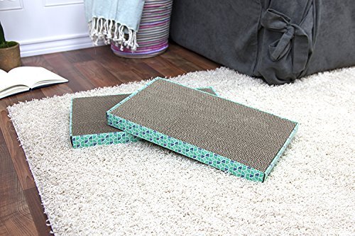 Kitty City XL Wide Corrugate Cat Scratchers 3 Pieces, Cat Scratching, Cat Scratch Pad, Vary, 18 x 10 x 1.5 inches (CM-0204-CS01) - Image 2