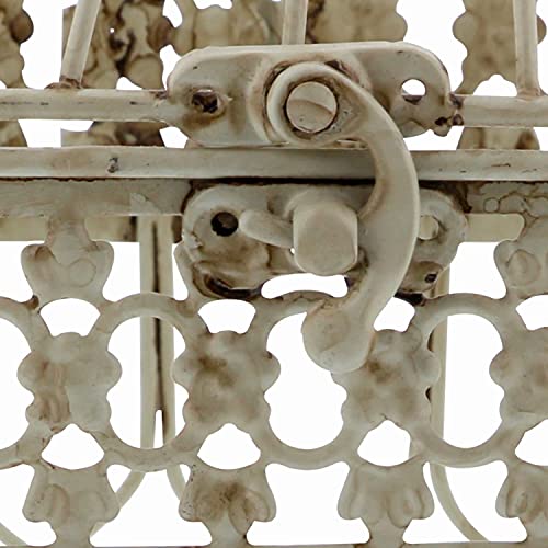 Deco 79 Vintage Metal Birdcage, Set of 2, 21", 18"H, Cream - Image 5