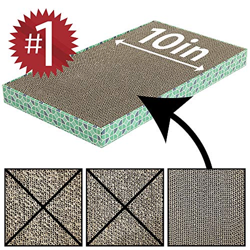 Kitty City XL Wide Corrugate Cat Scratchers 3 Pieces, Cat Scratching, Cat Scratch Pad, Vary, 18 x 10 x 1.5 inches (CM-0204-CS01) - Image 4